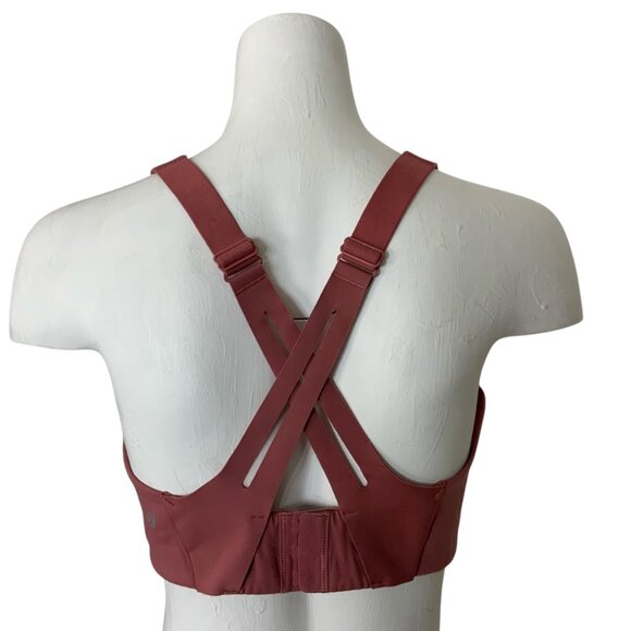 Lululemon Airsupport Bra 38C Brier Rose Pink Puff Padded High Support Run Sport - Picture 2 of 12